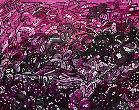Canvas - Pink Mess (SOLD)